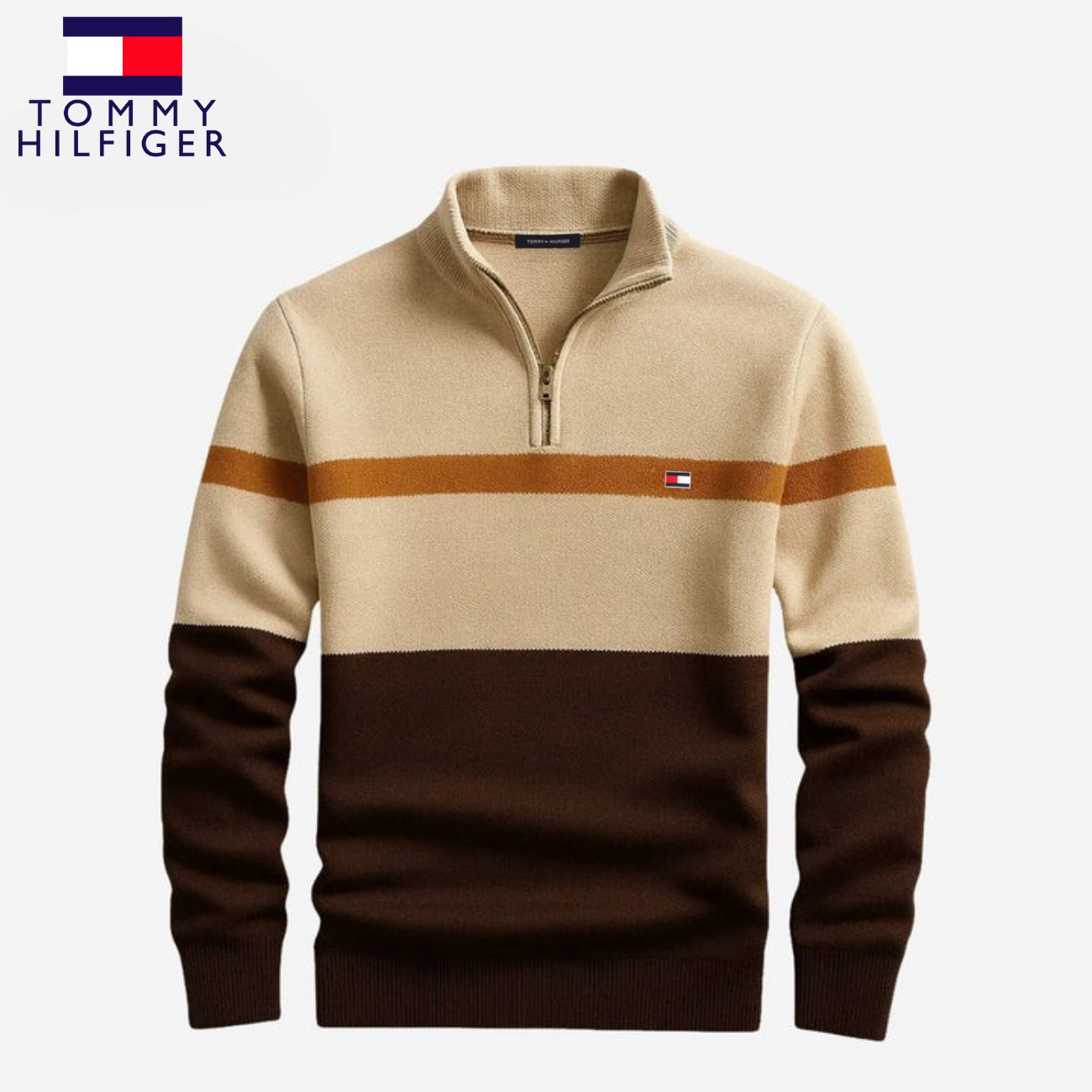 Elegant Half-Zip Sweater || CLEARANCE PRICE