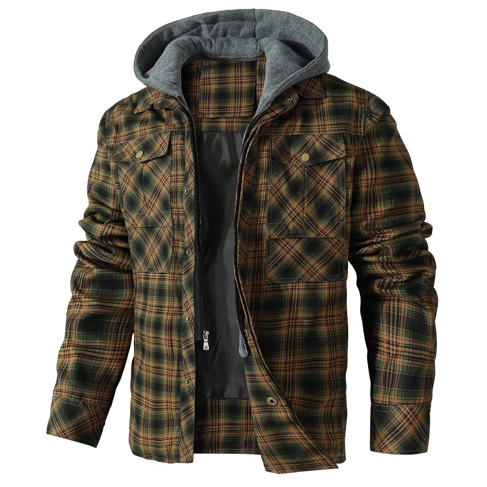 AlpenNord™ | Flannel Jacket with Hood