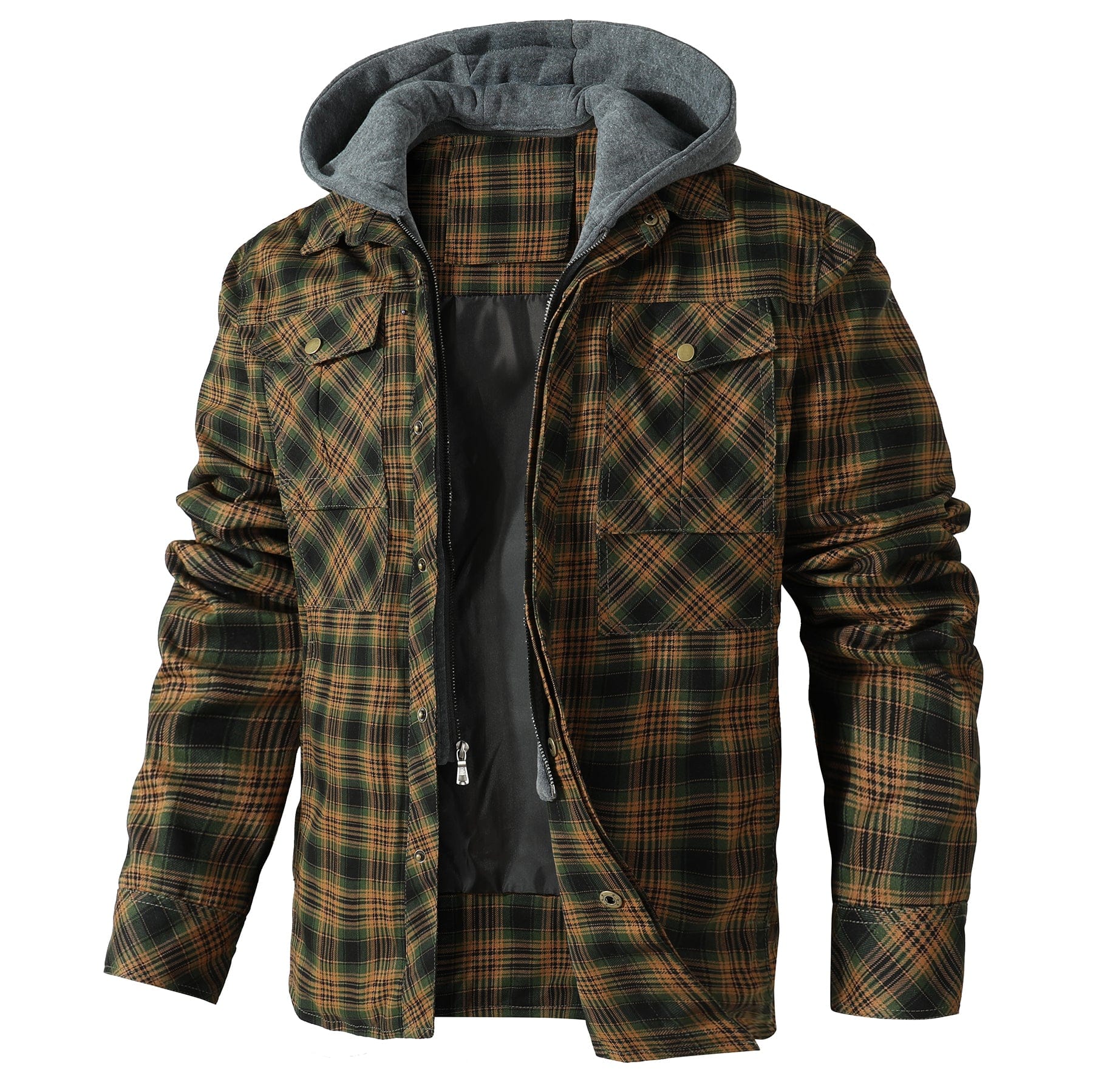 AlpenNord™ | Flannel Jacket with Hood