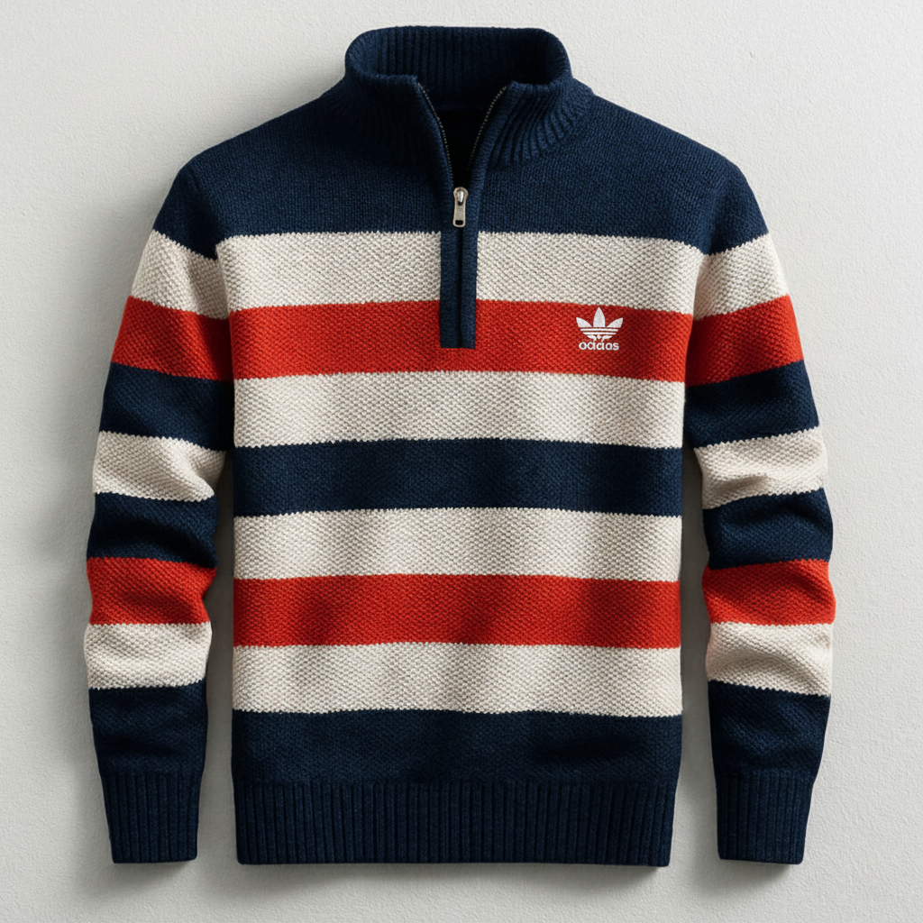 2026 Striped Half-Zip Sweater - Limited Edition