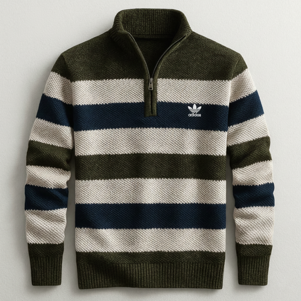 2026 Striped Half-Zip Sweater - Limited Edition