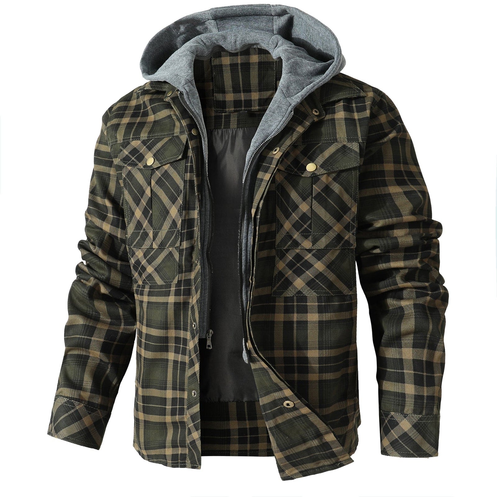 AlpenNord™ | Flannel Jacket with Hood