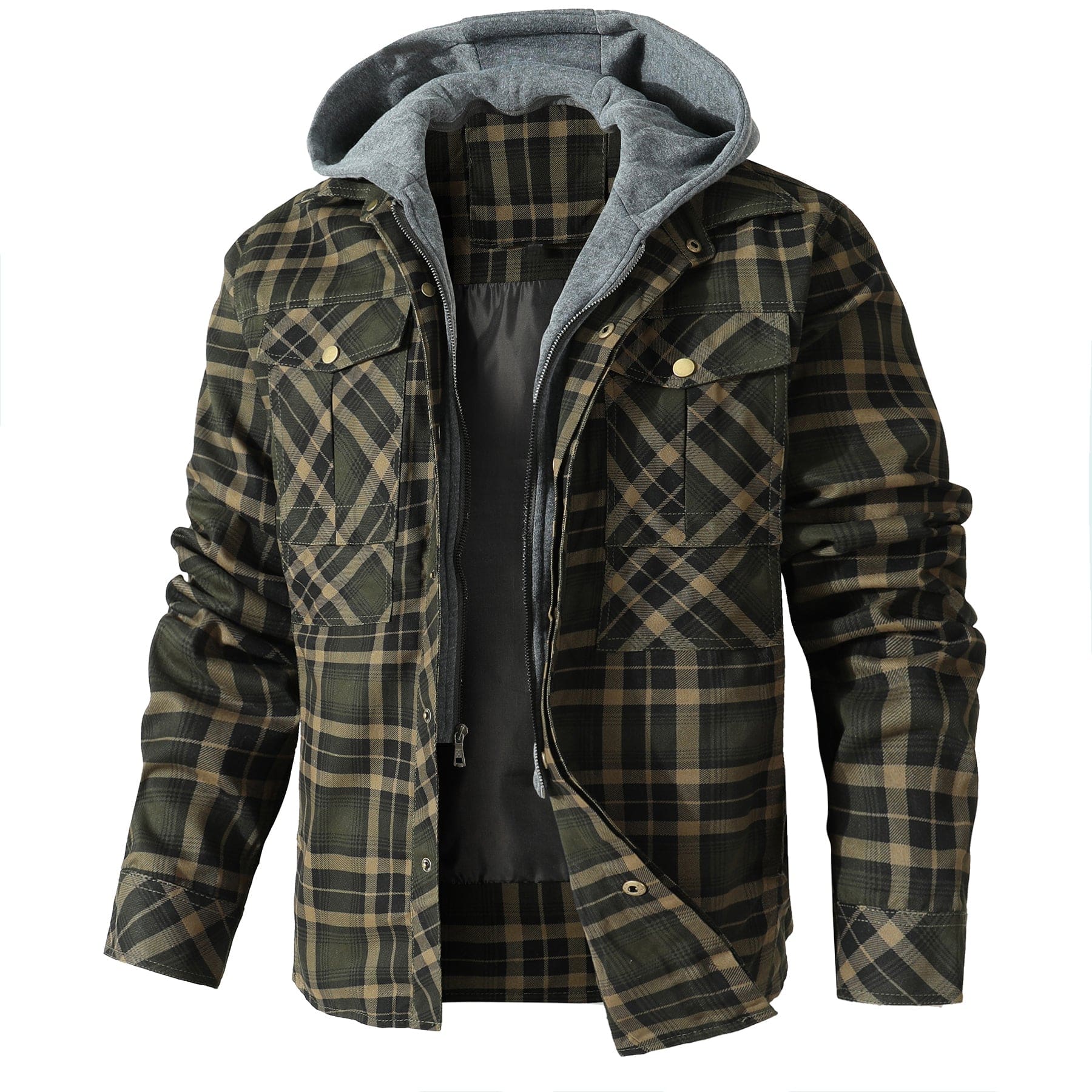 AlpenNord™ | Flannel Jacket with Hood