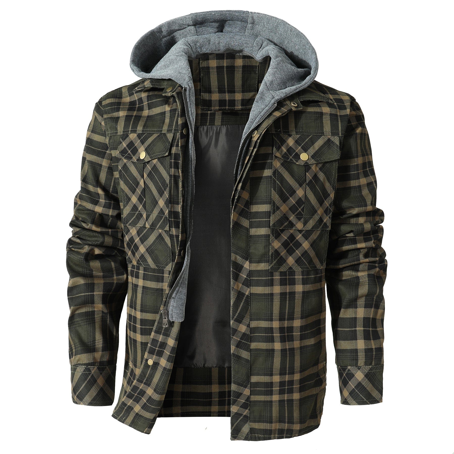 AlpenNord™ | Flannel Jacket with Hood