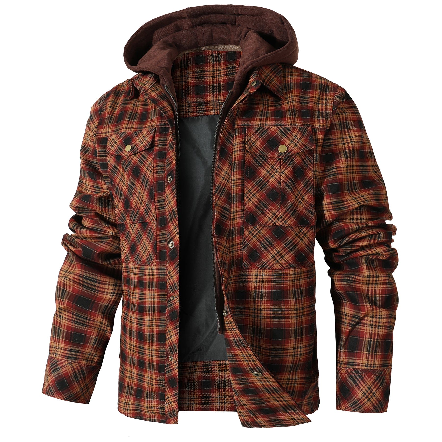 AlpenNord™ | Flannel Jacket with Hood