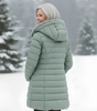 Quilted Hooded Longline Coat