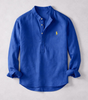 Premium Japanese Linen Henley Shirt — Clearance Sale