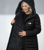Quilted Hooded Longline Coat