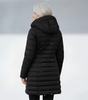 Quilted Hooded Longline Coat