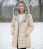 Quilted Hooded Longline Coat