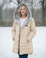 Quilted Hooded Longline Coat