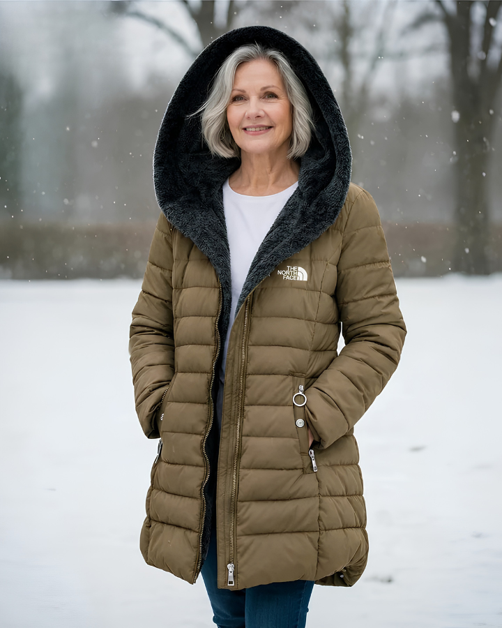 Quilted Hooded Longline Coat