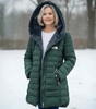Quilted Hooded Longline Coat
