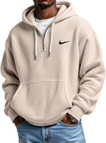 NK - Men's Loose Waffle Half-Zip Hooded Sweatshirt