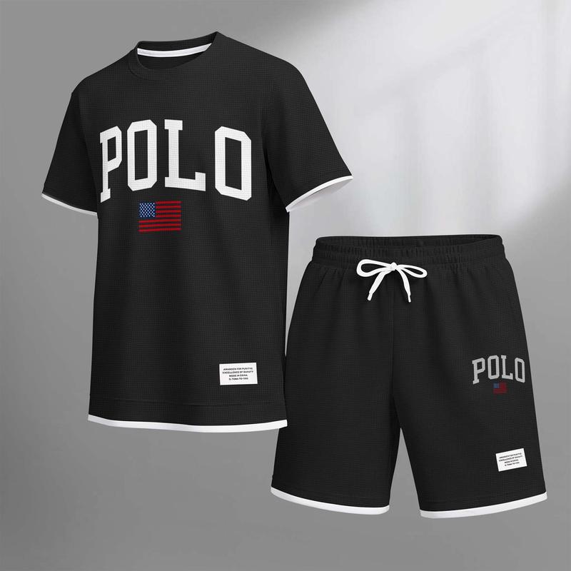 Polo Graphic Tee & Shorts Set — Clearance Sale