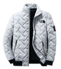 Men’s Geometric Quilted Zip-Up Jacket