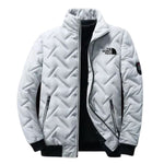 Men’s Geometric Quilted Zip-Up Jacket