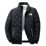 Men’s Geometric Quilted Zip-Up Jacket