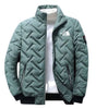Men’s Geometric Quilted Zip-Up Jacket