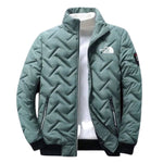 Men’s Geometric Quilted Zip-Up Jacket