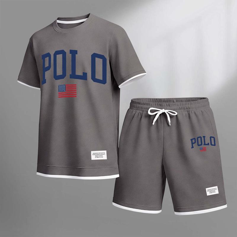 Polo Graphic Tee & Shorts Set — Clearance Sale