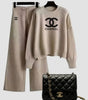 Valen Crest Knit Ensemble & Chain Bag Set