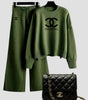 Valen Crest Knit Ensemble & Chain Bag Set