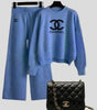 Valen Crest Knit Ensemble & Chain Bag Set